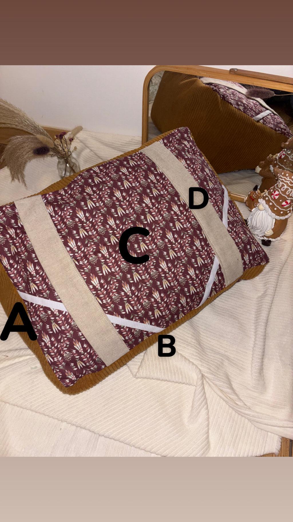 Coussin de lecture PERSONNALISÉE
