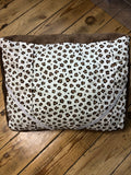 Coussin de lecture léopard