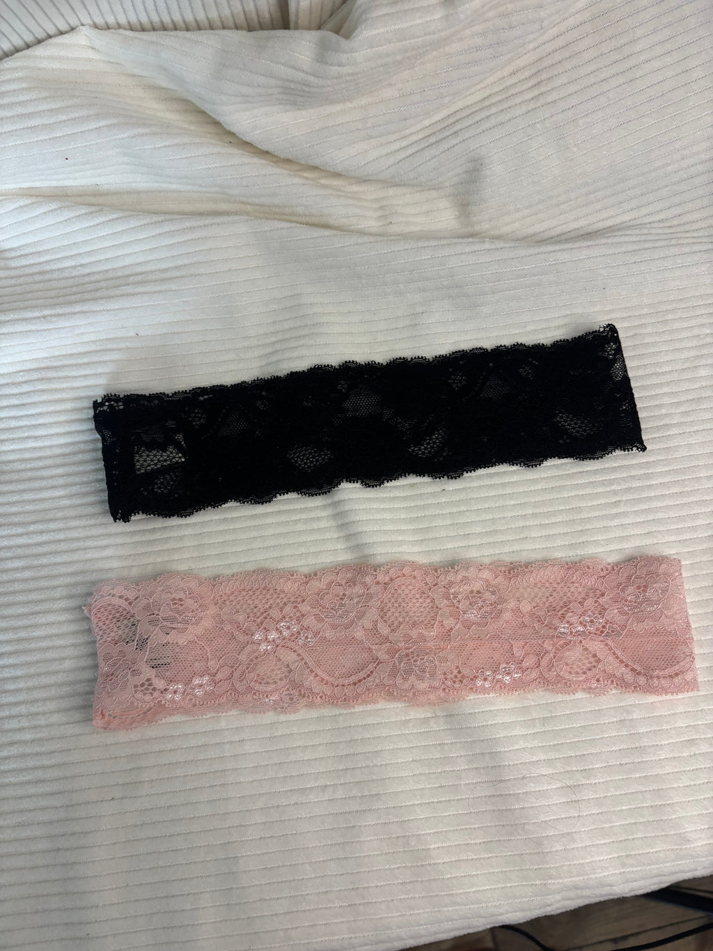 Lot de 2 bandeaux en dentelle