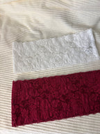 Lot de 2 bandeaux en dentelle large