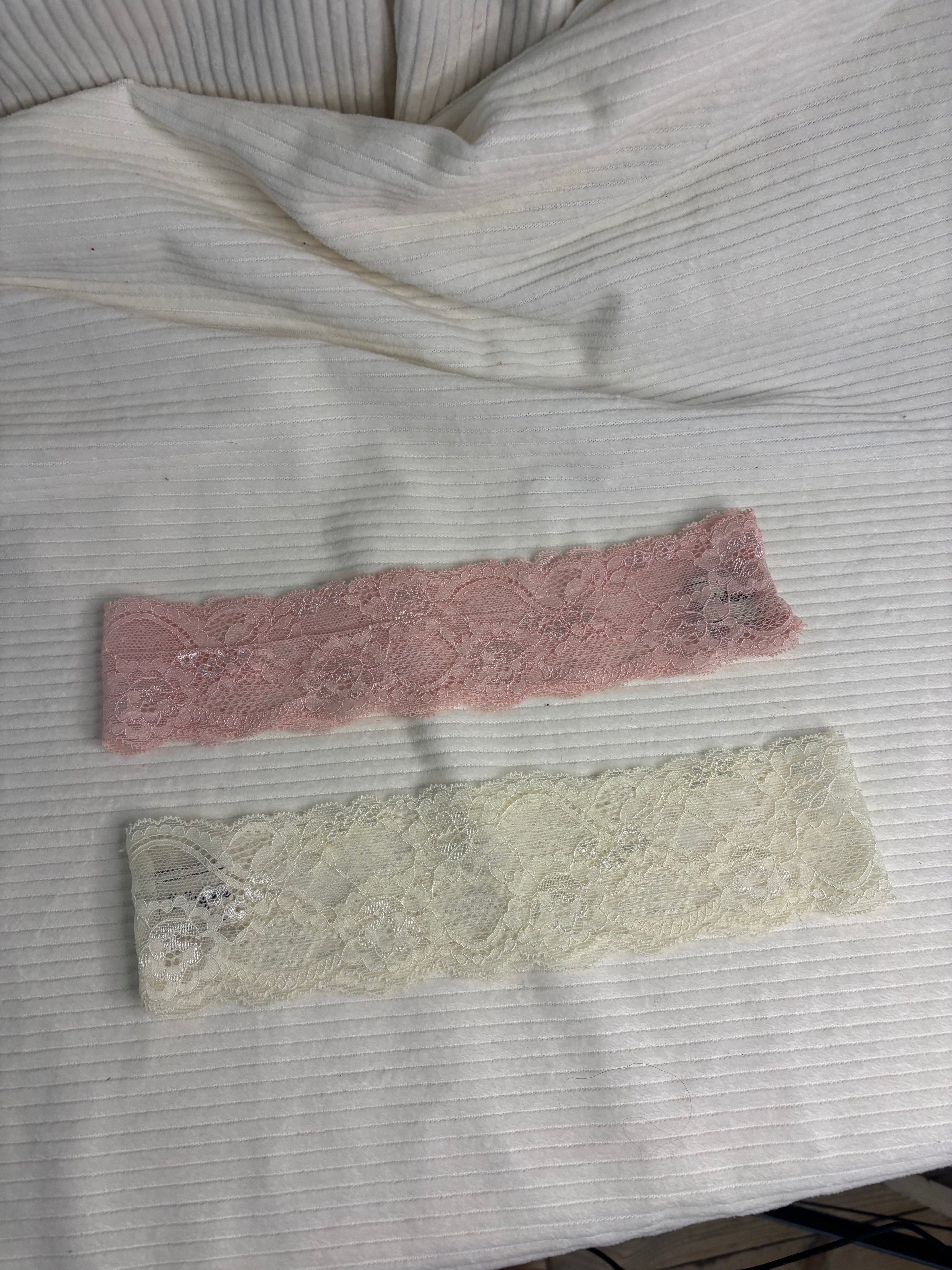 Lot de 2 bandeaux en dentelle