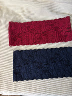 Lot de 2 bandeaux en dentelle large