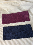 Lot de 2 bandeaux en dentelle large