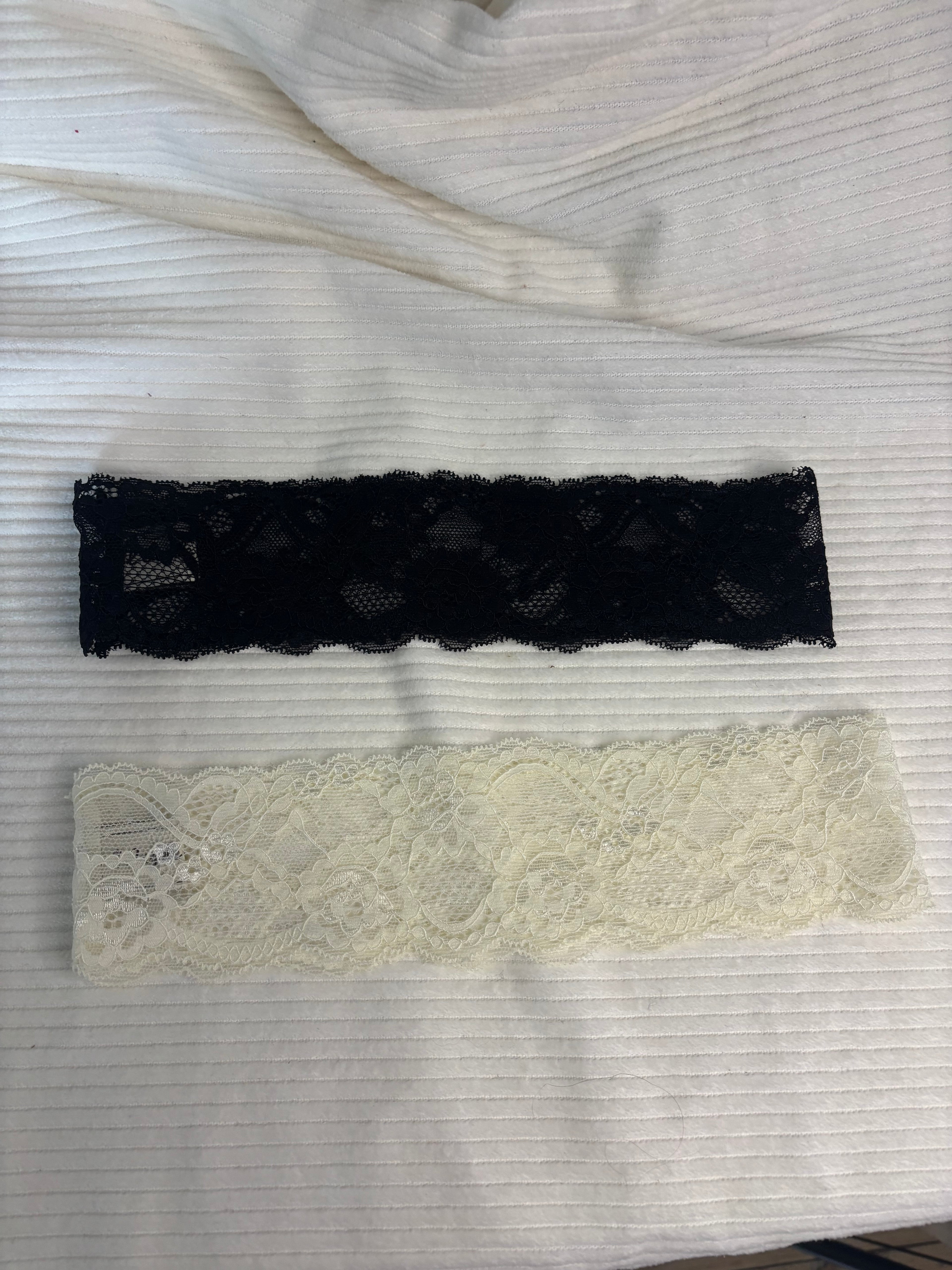 Lot de 2 bandeaux en dentelle