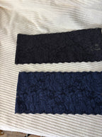 Lot de 2 bandeaux en dentelle large