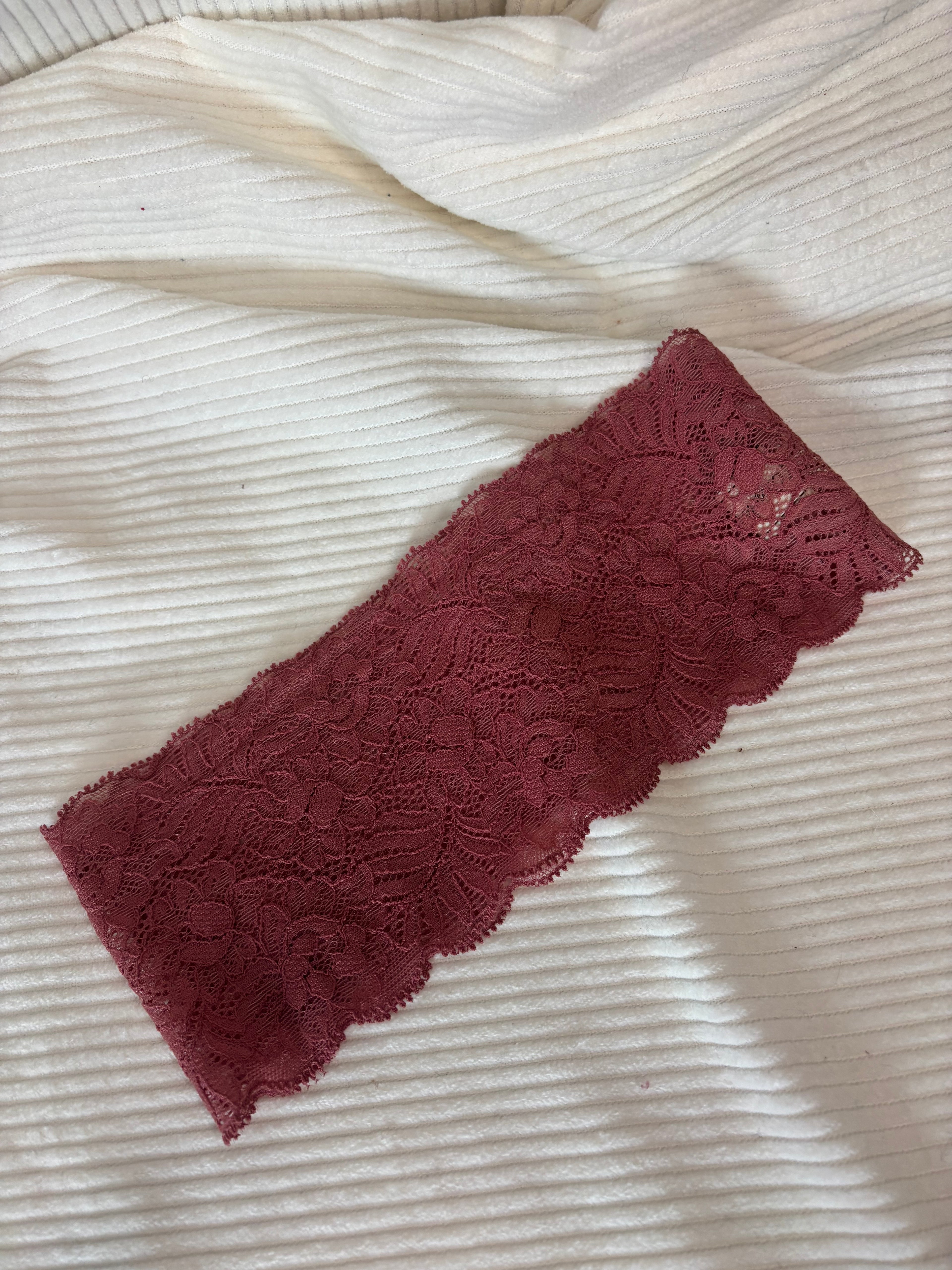 Bandeau en dentelle large