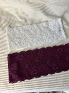 Lot de 2 bandeaux en dentelle large