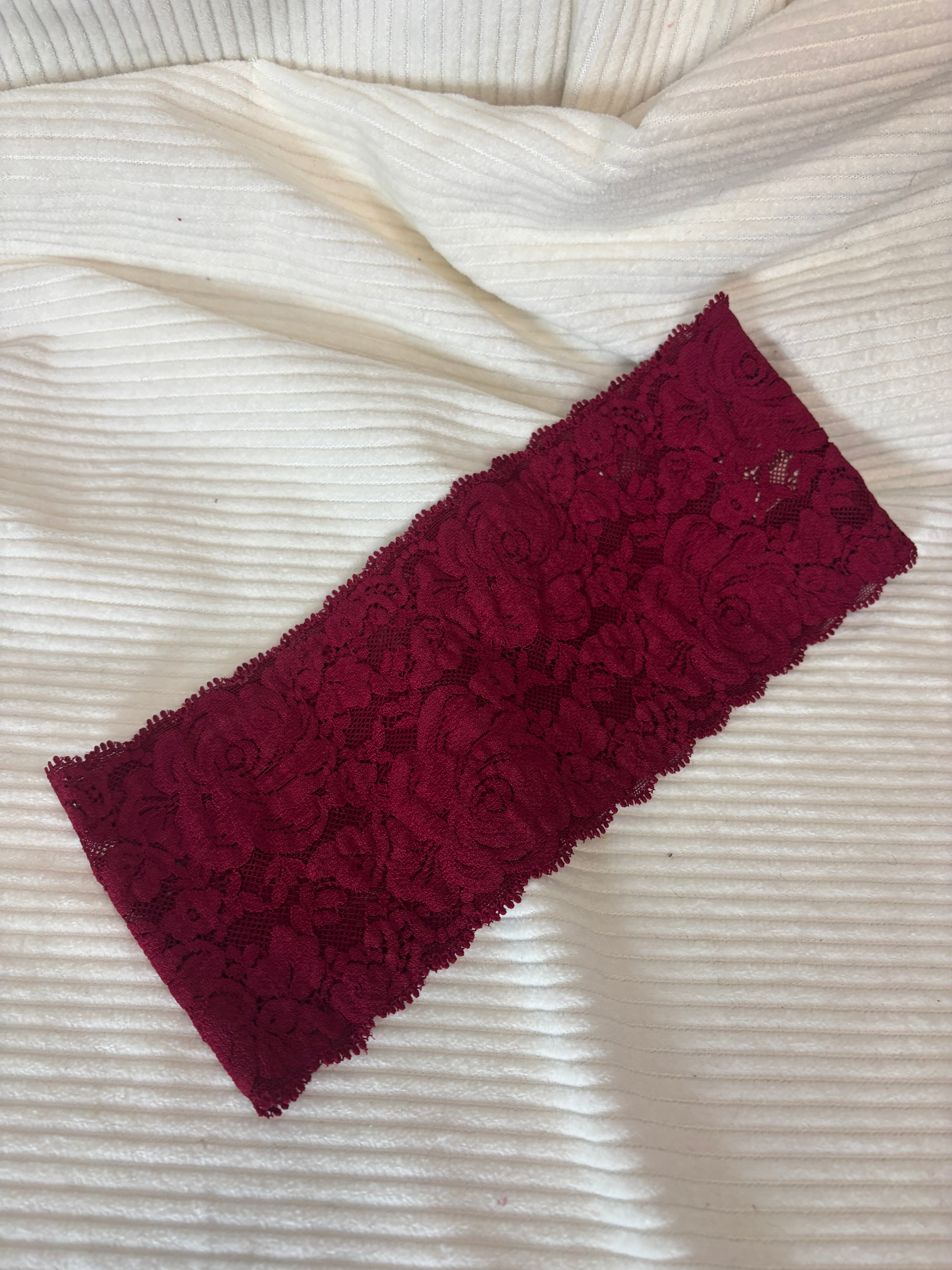 Bandeau en dentelle large