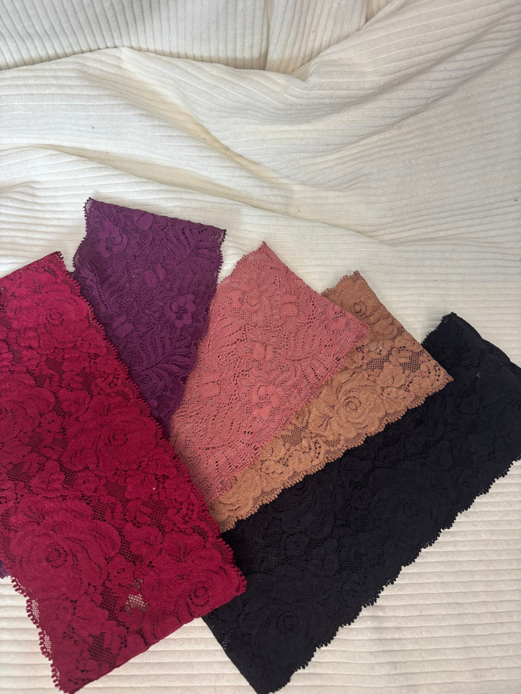 Bandeau en dentelle large