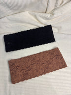 Lot de 2 bandeaux en dentelle large