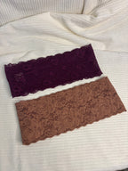 Lot de 2 bandeaux en dentelle large