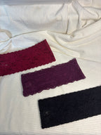 Lot de 3 bandeaux en dentelle large