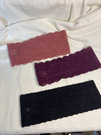 Lot de 3 bandeaux en dentelle large